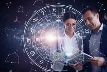 Casal em reunião empresarial