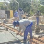 Construcao de calcadas avanca em principais avenidas em Barra do Garcas