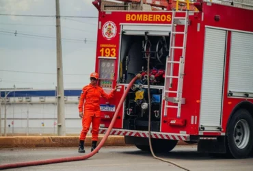Incêndio em caminhão mobiliza bombeiros na MT-449 em Mato Grosso