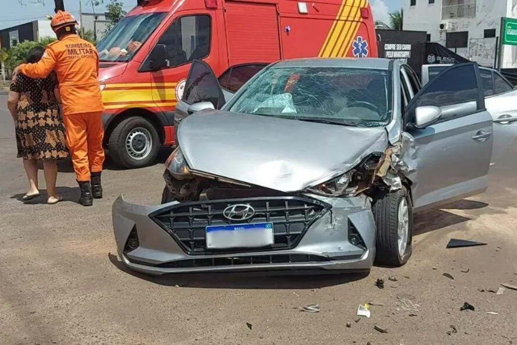 Acidente em Tangará da Serra deixa três feridos e mobiliza bombeiros