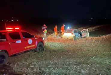 Bombeiros resgatam corpo após acidente na MT-244 em Campo Verde