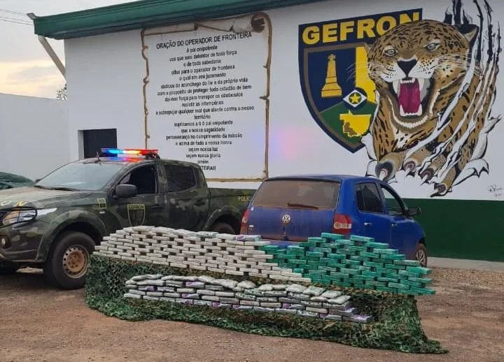 Gefron apreende 200 quilos de drogas em Porto Esperidião e causa prejuízo milionário às facções