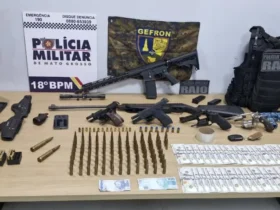 Gefron e PM apreendem armas e drogas e causam prejuízo de R$ 8,4 milhões às facções