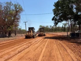 Pavimentação da MT-402 avança entre Ponte de Ferro e Coxipó do Ouro em Mato Grosso