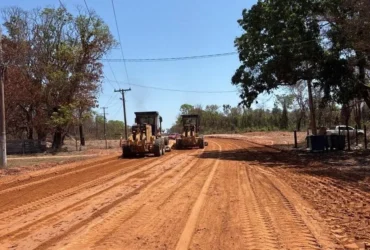 Pavimentação da MT-402 avança entre Ponte de Ferro e Coxipó do Ouro em Mato Grosso
