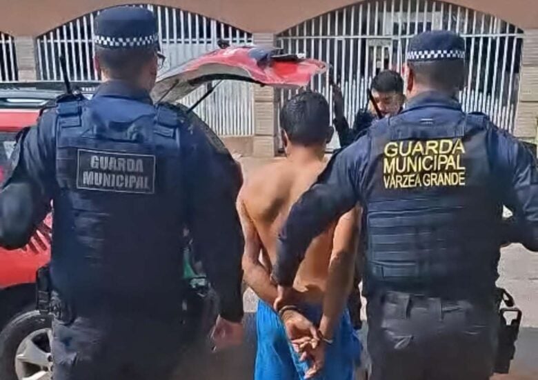 Guarda Municipal de Varzea Grande prende homem por agressao em violencia domestica