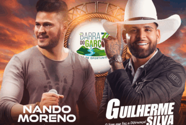 Guilherme Silva canta nas comemoracoes de 77 anos de Barra do Garcas