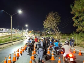 Operação Lei Seca em Cuiabá resulta em 64 motos apreendidas e um preso