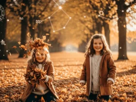 Meninas brincando na natureza - signos do zodíaco