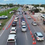 Blitzes educativas de trânsito marcam início da Semana Nacional em Cuiabá e Várzea Grande