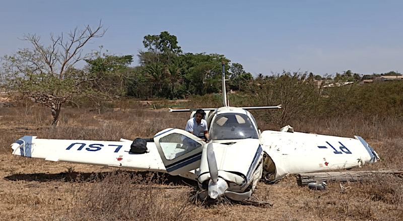 Mulher grávida sobrevive após queda de avião em Mato Grosso