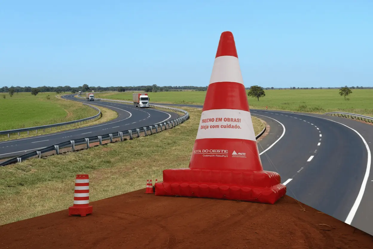 Obras da Rota do Oeste - Motagem CenárioMT