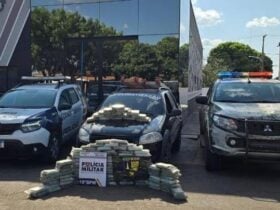 PM e Gefron apreendem 112 tabletes de pasta base de cocaina em Mato Grosso