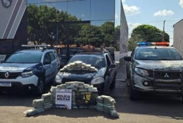 PM e Gefron apreendem 112 tabletes de pasta base de cocaina em Mato Grosso