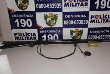 Polícia prende homem por violência doméstica e porte de arma em Vila Bela da Santíssima Trindade