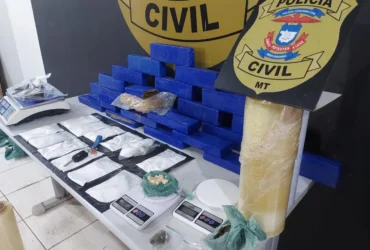 Polícia Civil de Mato Grosso apreende 40 quilos de drogas em Tangará da Serra