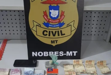 Polícia Civil prende suspeito de tráfico em Nobres após operação