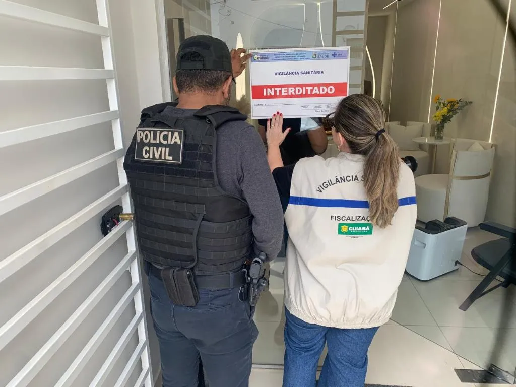 Polícia interdita clínica de estética em Cuiabá por atuação irregular