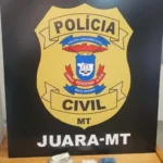 Polícia prende jovem por roubo e tráfico de drogas em Juara