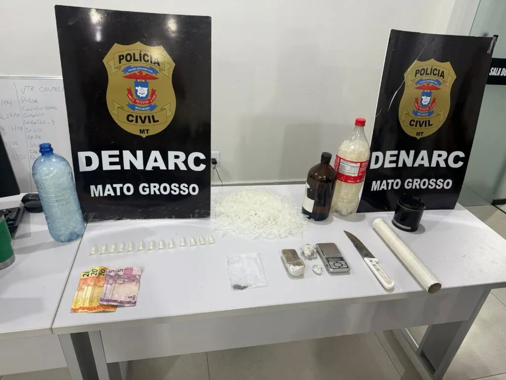 Polícia prende traficante e fecha ponto de drogas em Cuiabá