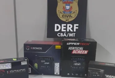 Polícia recupera multimídias furtadas avaliadas em R$ 30 mil em Cuiabá