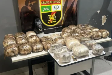Polícia Militar apreende 50 quilos de maconha em veículo de Várzea Grande