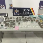 Polícia Militar apreende 102 porções de drogas e prende casal em Canarana