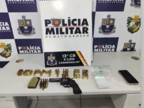 Polícia Militar prende homem em Canarana por ameaça e apreensão de arma