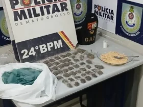 Tráfico resulta em prisão de homem com 51 porções de drogas em Cuiabá