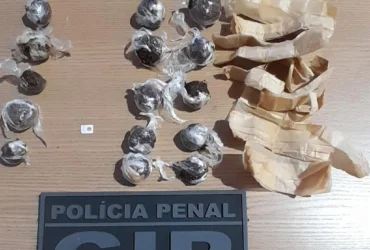 Policiais realizam nova apreensão de drogas em penitenciária de Mato Grosso