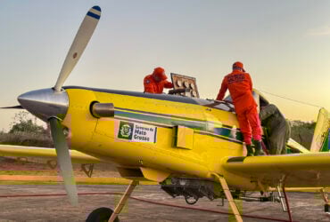 Prefeitura de Barra do Garcas mobiliza duas aeronaves no combate as queimadas no Parque Estadual da Serra Azul