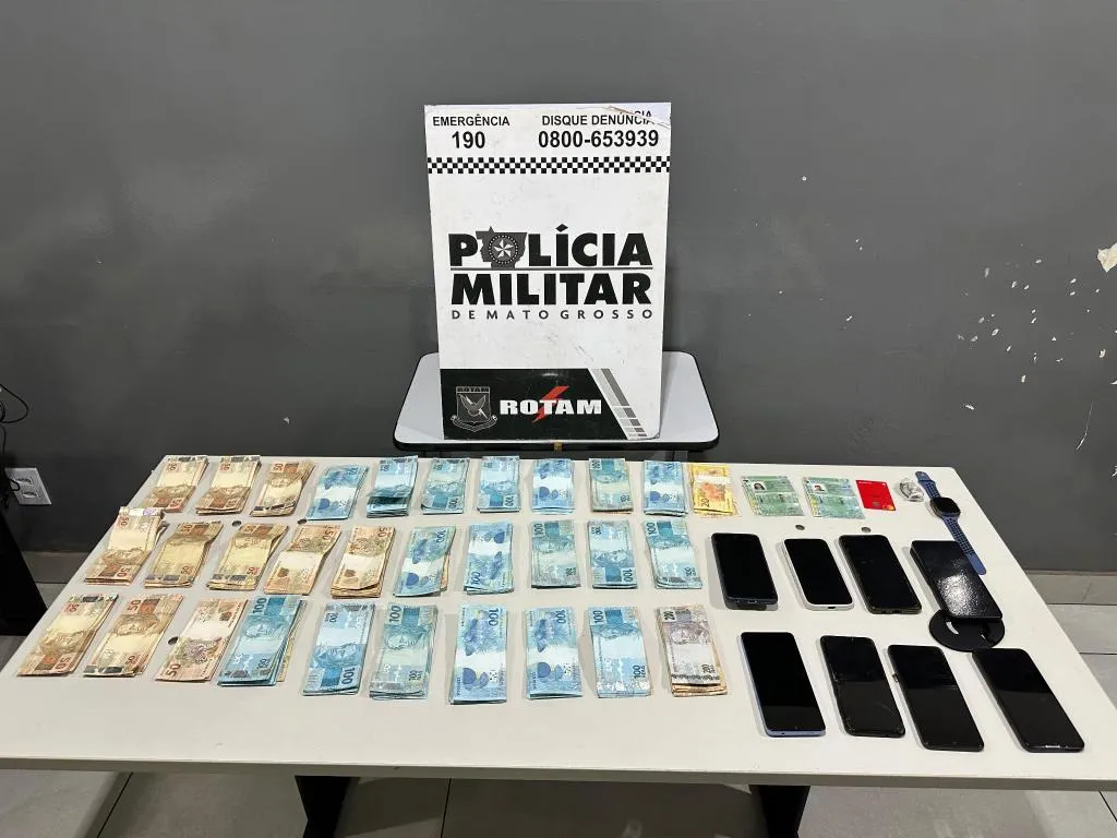 Rotam prende faccionada e recupera carro e dinheiro roubados em Várzea Grande