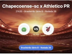 Saiba onde assistir ao jogo entre Chapecoense-sc e Athletico PR
