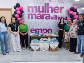 Secretaria da Mulher de Cuiaba recebe kits de enxoval confeccionados pelo Clube de Maes Sinha Maria