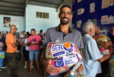 Setasc leva cestas e kits a famílias em Primavera do Leste