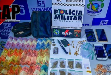 Três suspeitos de tráfico são presos em Barra do Garças durante operação policial