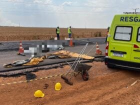 Rodovia foi interditada após a fatalidade; vítimas atuavam na duplicação da via, a 55 km de Lucas do Rio Verde