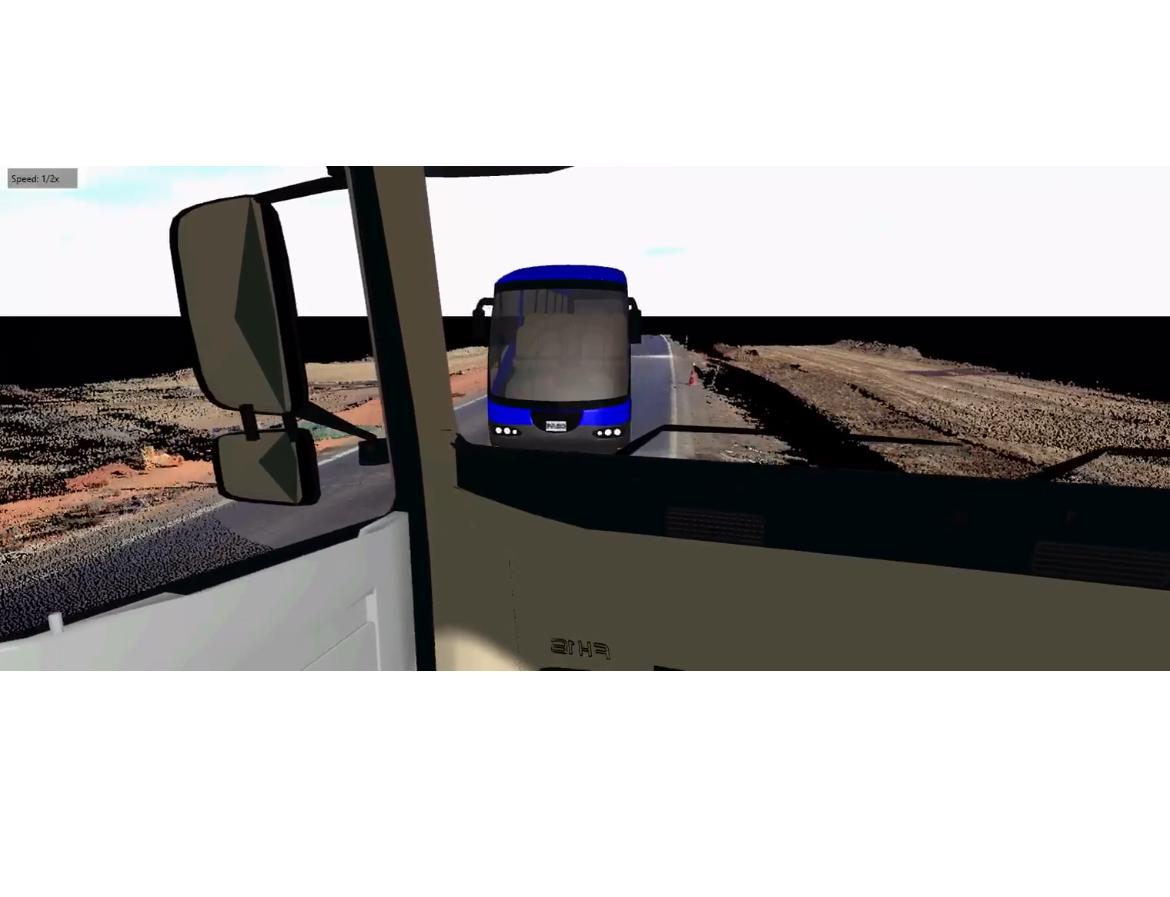 Reconstituição feita pela PRF mostra instantes finais da colisão entre ônibus de viagem e carreta na BR-163; tecnologia ajudou a esclarecer circunstâncias do acidente.