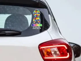 adesivo autista carro