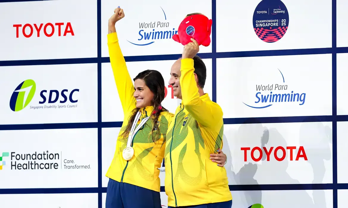 Brasil mira top-5 no Mundial de natação paralímpica em Singapura