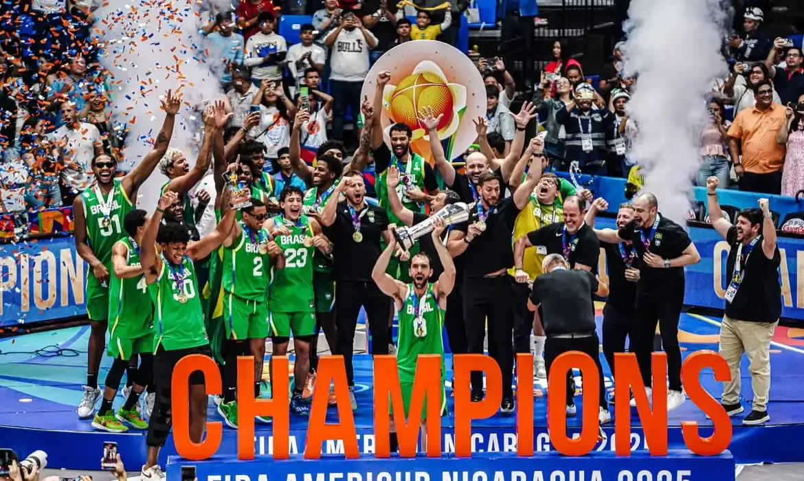 Brasil conquista AmeriCup de basquete após 16 anos