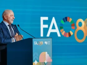 Fome é irmã da guerra e ameaça a democracia, afirma Lula em discurso na FAO