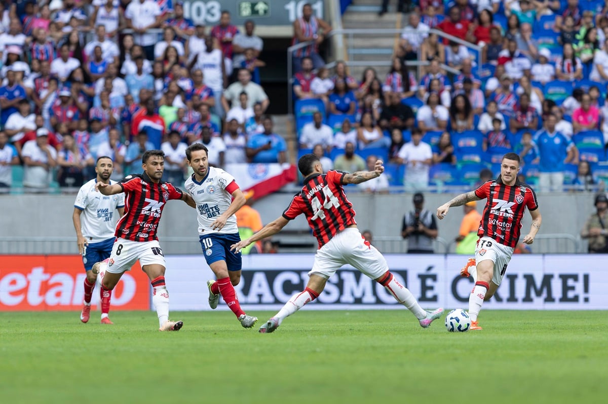 Vitória x Bahia: onde assistir, escalações e tudo sobre o Ba-Vi que fecha a 28ª rodada do Brasileirão 2025. Imagem: Rafael Rodrigues/EC Bahia