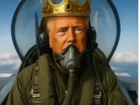Trump publica vídeo em IA após protestos e afirma que não é rei