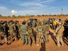 Agentes do GEF:Ibama e de forças policiais atuaram na Operação Xapiri-Sararé - Foto Divulgaçã:Ibama