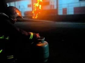 Bombeiros contêm vazamento de gás em residência de Campo Verde