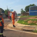 Bombeiros resgatam filhote de gato preso em bueiro em Confresa