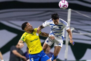 Lance do jogo entre Palmeiras x Cruzeiro. Imagem: Caíque Coufal/Cruzeiro