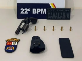 PM prende homem com revólver em Peixoto de Azevedo