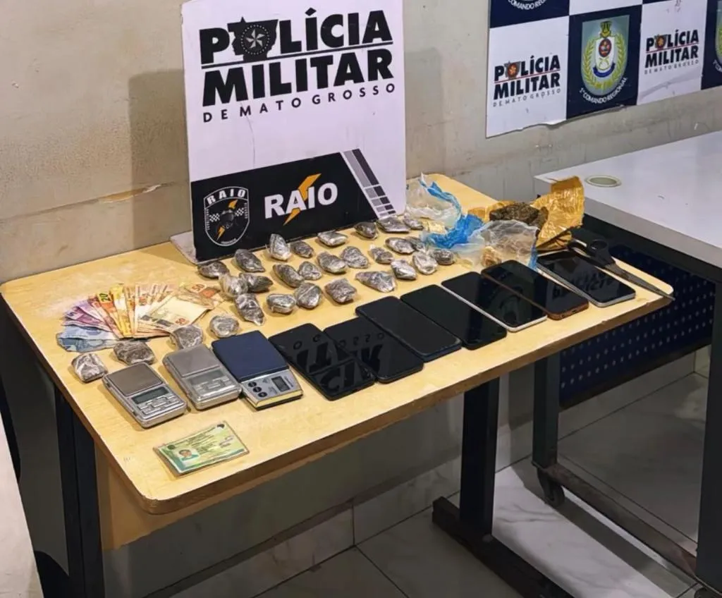 Cuiabá: PM apreende drogas e prende suspeito de tráfico